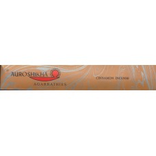 Cinnamon , Auroshikha Incense Package of 12 to 15 Sticks, Premiere Quality Incense From India   